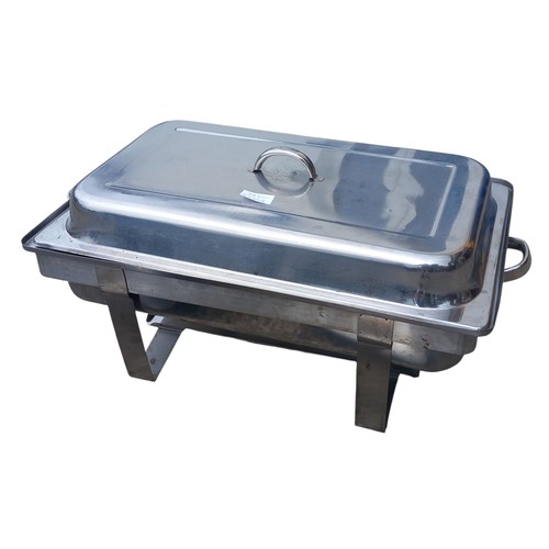 120 - A MIXED LOT OF STAINLESS STEEL CANTERING EQUIPMENT