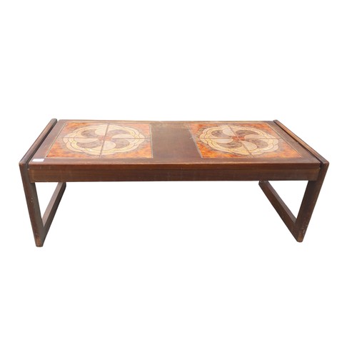 138 - A MID CENTURY TILED TOPPED TABLE