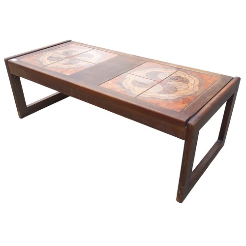 138 - A MID CENTURY TILED TOPPED TABLE