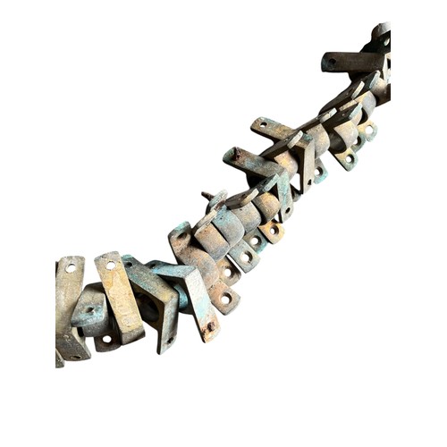 144 - A SET OF BRASS ROD HOLDERS