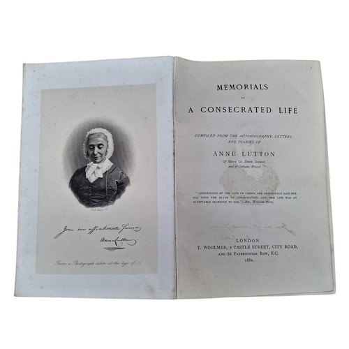 Memorials of a Consecrated Life by Anne Lutton (Originally from Moira ...