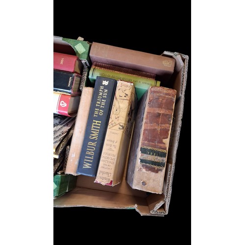 115 - A BOX OF MIXED ASSORTED BOOKS