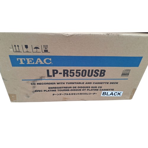 64 - A TEAC CD RECORDER WITH TURNTABLE AND CASETTE DECK NEW IN BOX