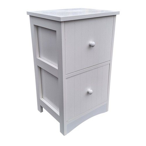 87 - A WHITE 2 DRAWER UNIT
