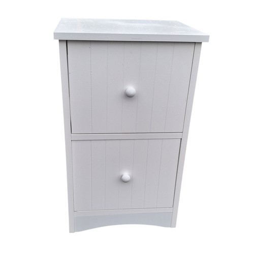 87 - A WHITE 2 DRAWER UNIT