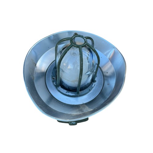 89 - A PAIR OF ITALIAN MILITARY EXPLOSION PROOF LIGHTS POSSIBLY UNDERGROUND BUNKER LIGHTS 30