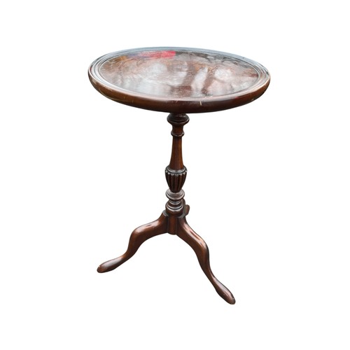 102 - A MAHOGANY WINE TABLE ON TRIPOD BASE 12