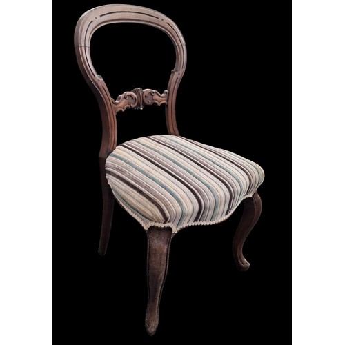 106 - A NICE QUALITY VICTORIAN SIDE CHAIR