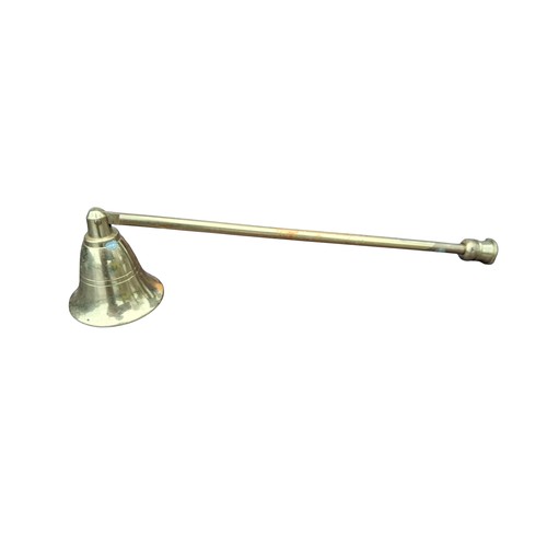 242 - A BRASS CANDLE SNUFFER