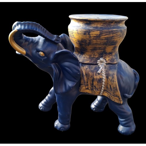 77 - A PAINTED ELEPHANT STAND 19