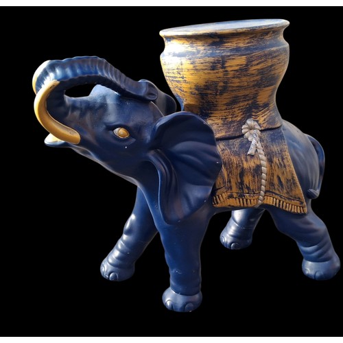 77 - A PAINTED ELEPHANT STAND 19