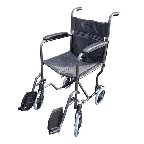 81 - A FOLDING WHEELCHAIR