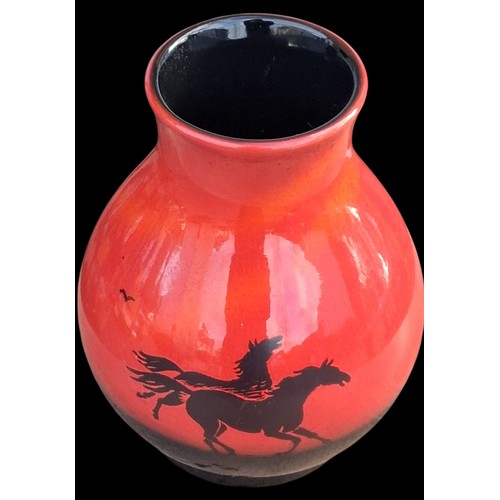 88 - AN UNUSUAL STALLION VASE BY SYLVAC 6