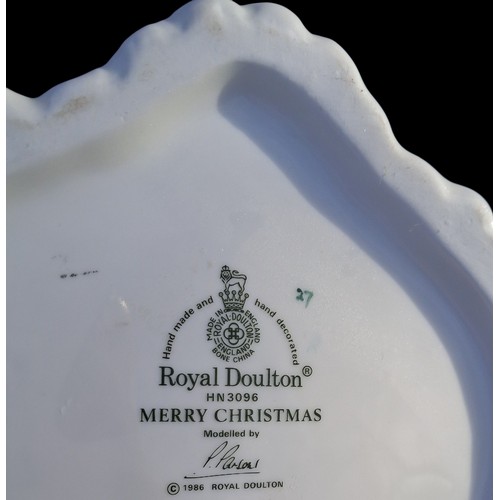 90 - ROYAL DOULTON MERRY CHRISTMAS HN 3096 8