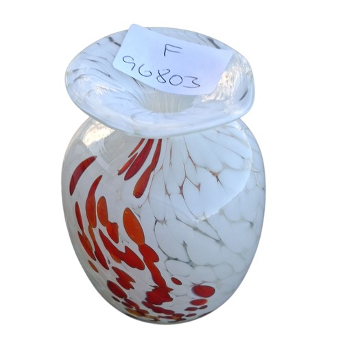 101 - AN ART GLASS VASE