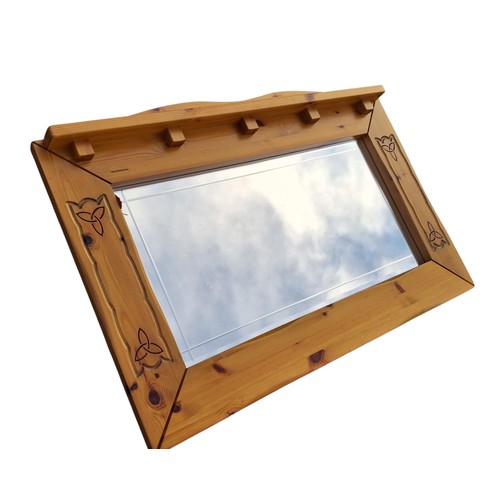 6 - A PINE CELTIC THEMED OVERMANTLE 46x29