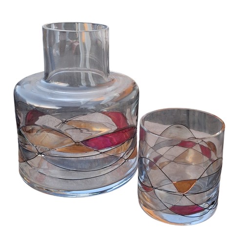 58 - A RETRO DECANTER AND GLASS 8