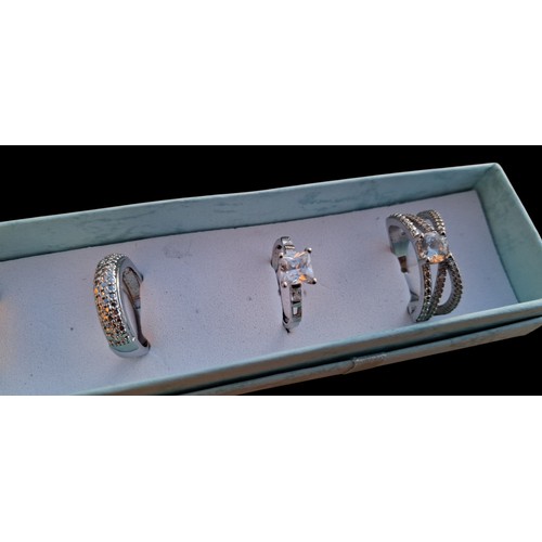 314 - ASSORTMENT OF 6 SILVER RINGS