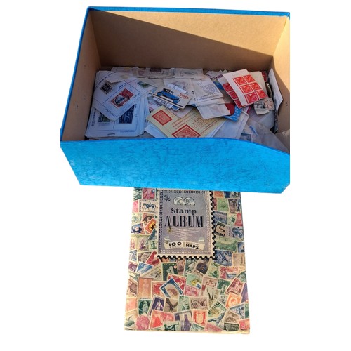 335 - A BOX OF COLLECROS STAMPS