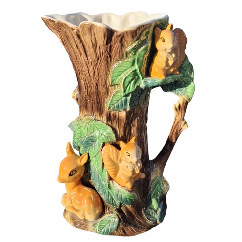 356 - VINTAGE HORNSEA EASTGATE FAUNA TREE SHAPED JUG 11