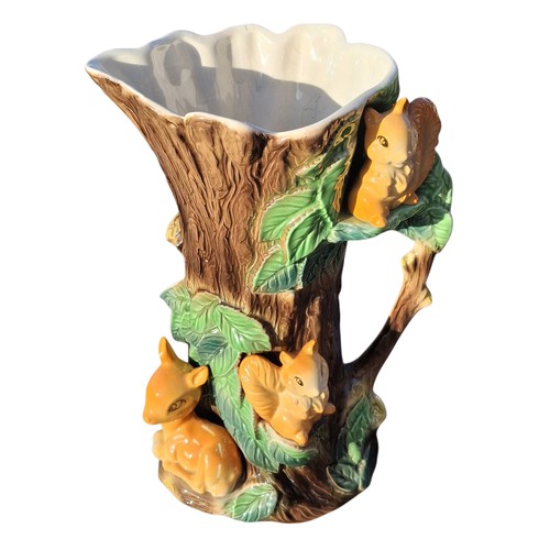 356 - VINTAGE HORNSEA EASTGATE FAUNA TREE SHAPED JUG 11