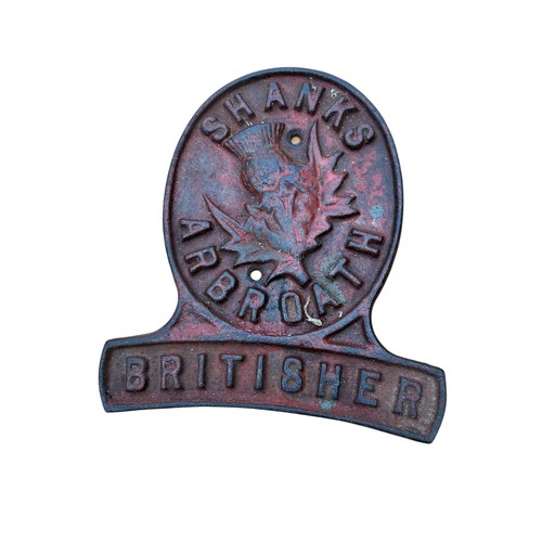 21 - 2 CAST SHANKS PLAQUES