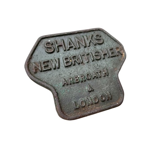 21 - 2 CAST SHANKS PLAQUES