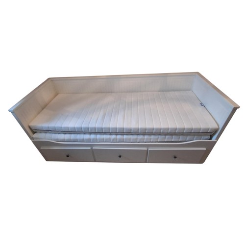 358 - A BRAND STORAGE BED WITH PULL OUT EXTENSION