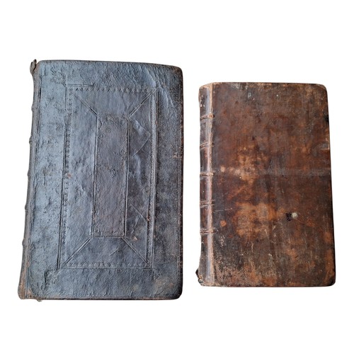 56 - A Discourse Upon The Fourth Commandment 1727 by Robert Hill, in panelled calf binding which is tight... 