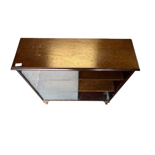 71 - A MID CENTURY DOUBLE DOOR BOOKCASE