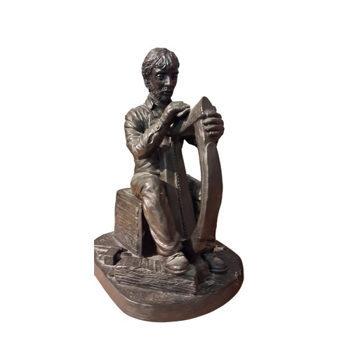 64 - 2 BRONZE STYLE FIGURES
