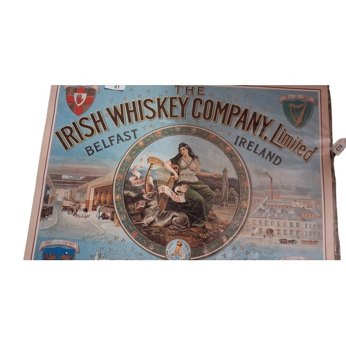81 - THE IRISH WHISKEY COMPANY LIMITED BELFAST PRINT 42X51CM