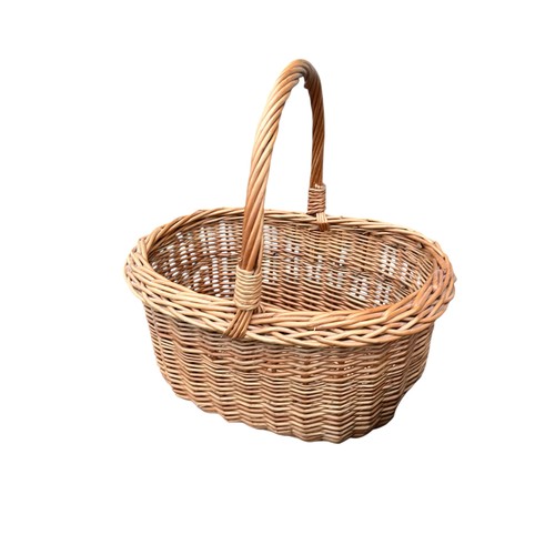 118 - 2 HAND MADE CANE SHOPPING BASKETS OF GOOD QUALITY