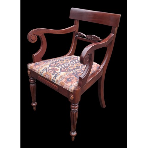 120 - AN ARMCHAIR IN THE VICTORIAN STYLE