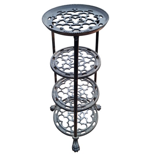 121 - A CAST PAN RACK