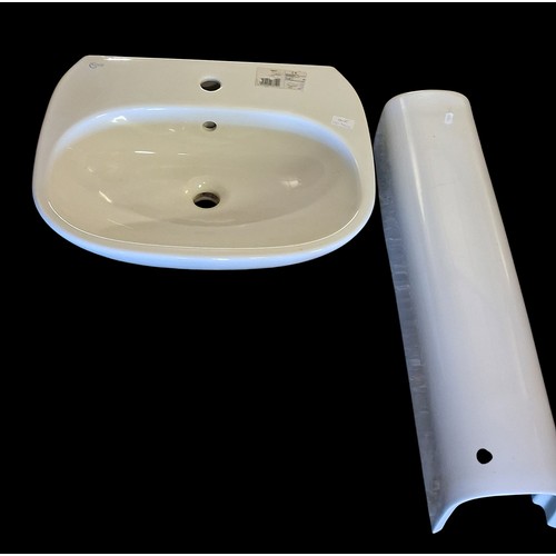 68 - A NEW BASIN AND PEDESTAL