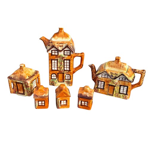 76 - A FULL COTTAGE WARE CONDIMENT SET