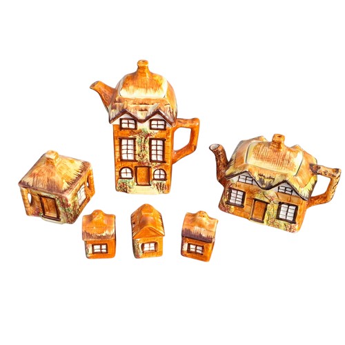 76 - A FULL COTTAGE WARE CONDIMENT SET
