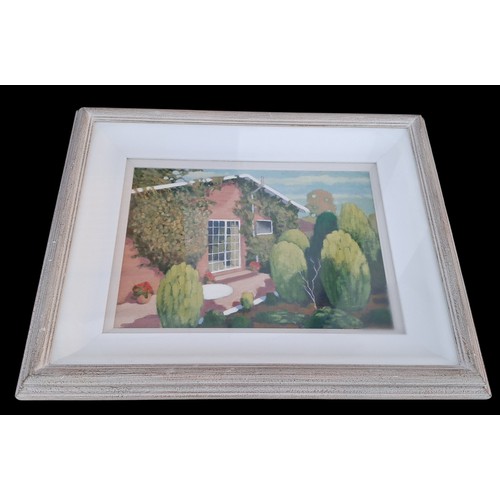 69 - A HILLSBOROUGH GARDEN OIL ON BOARD BY NORMAN SMYTH R.U.A