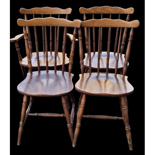 88 - A SET OF 4 CHAIRS (1 & 3)