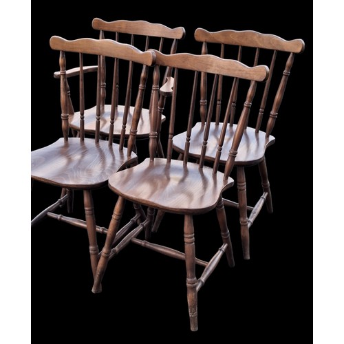 88 - A SET OF 4 CHAIRS (1 & 3)