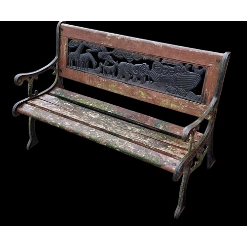112 - A WONDERFUL CHILDS GARDEN BENCH MEASURES 35