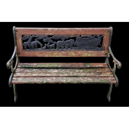 112 - A WONDERFUL CHILDS GARDEN BENCH MEASURES 35
