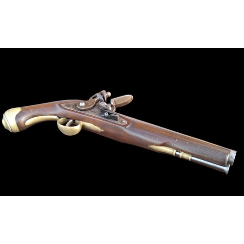 298 - A FLINTLOCK PISTOL IN GOOD CONDITION