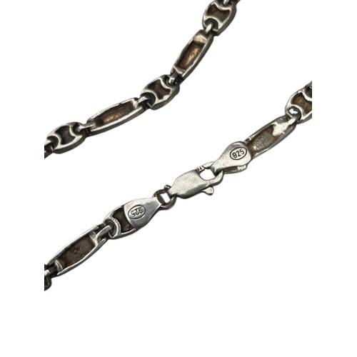 303 - A QUALITY MULTI LINK SILVER NECKLACE 24grm