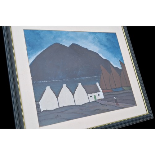 313 - AN ACRYLIC ON BOARD BY DYLAN 16.5X19.5