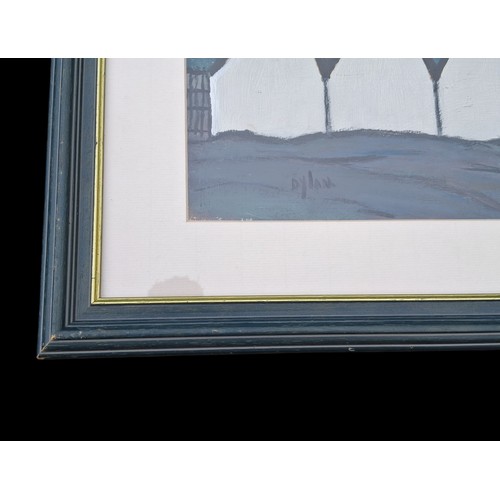 313 - AN ACRYLIC ON BOARD BY DYLAN 16.5X19.5