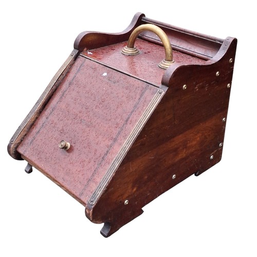 327 - A VICTORIAN COAL PERDONIUM