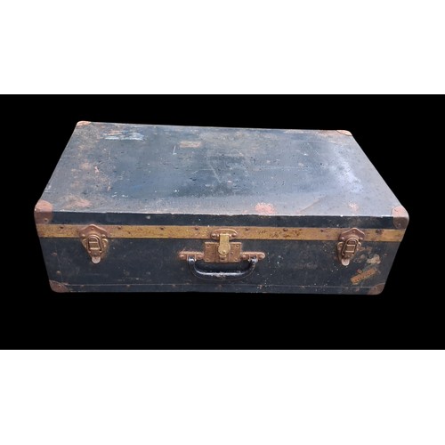 333 - A METAL TRAVEL CASE