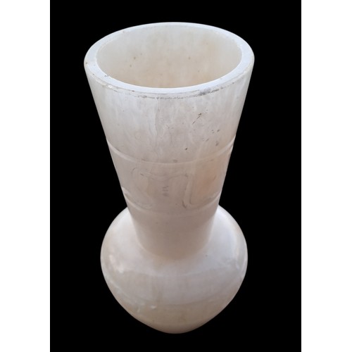 351 - A STYLISH MARBLE VASE